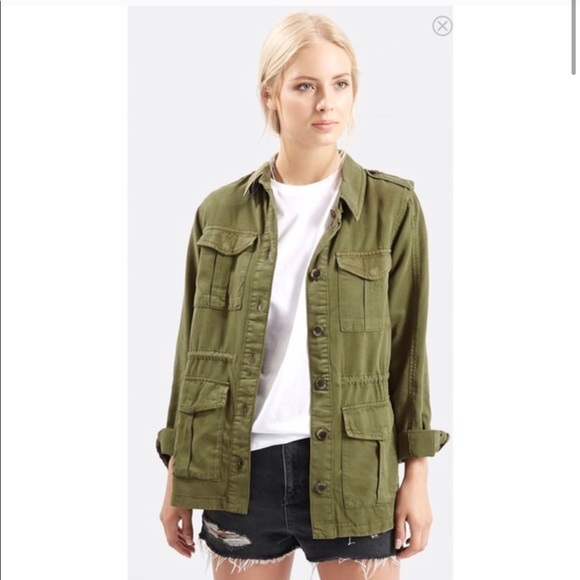 Topshop Military Green Cargo Field 